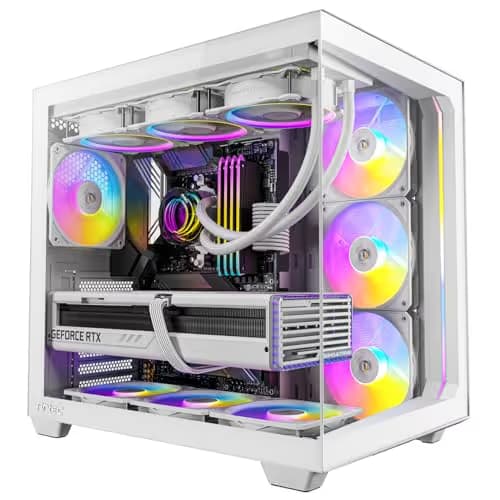 Antec C5 ARGB ATX Mid Tower White Tempered Glass Side Panel main image