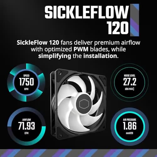 Cooler Master MasterLiquid Core Water 240mm ARGB Black image