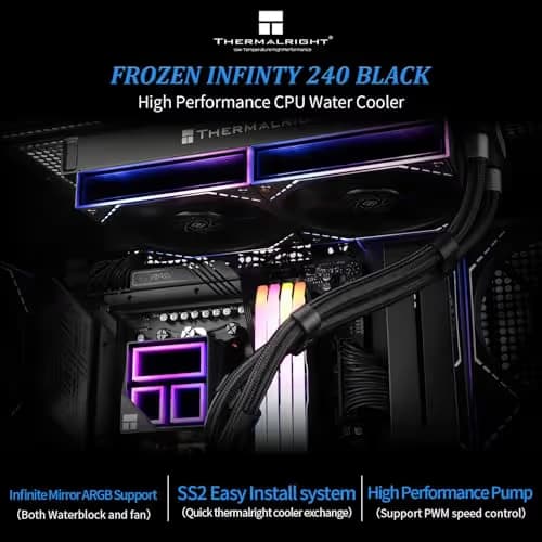 Thermalright Frozen Infinity Water 240mm ARGB Black image