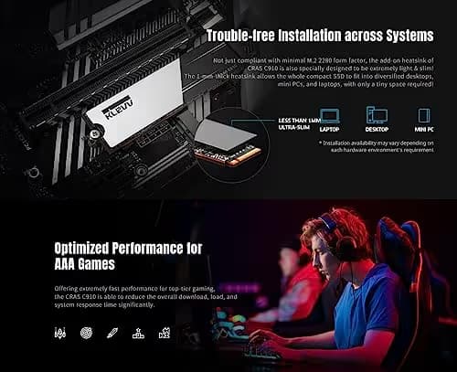 Klevv CRAS C910 1TB SSD M.2 PCIe 4.0 NVMe image