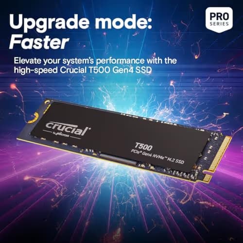 Crucial T500 4TB M.2 SSD PCIe 4.0 NVMe image