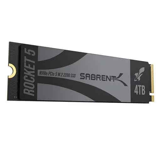 Sabrent Rocket 5 4TB M.2-2280 SSD PCIe 5.0 X4 NVMe image