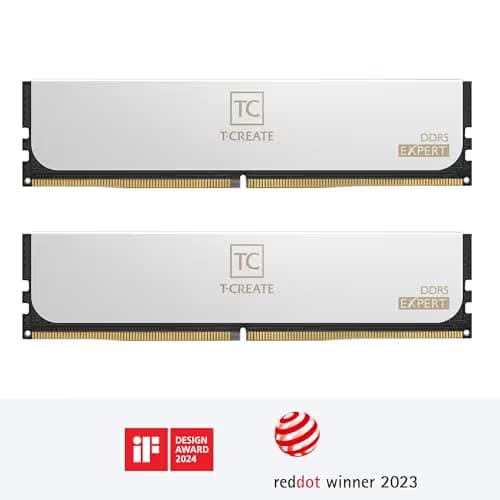 TEAMGROUP T-Create Expert White DDR5-6000 CL34 64GB (2x32GB) image