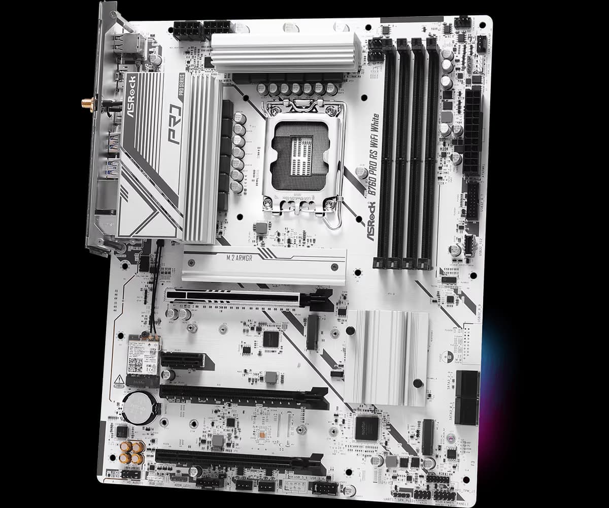 ASRock B760 Pro RS WiFi White LGA1700 DDR5 ATX image