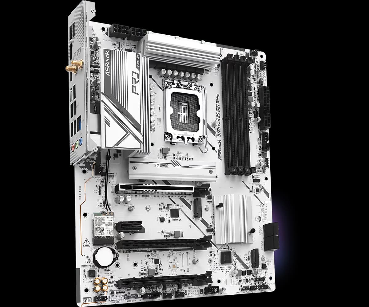ASRock B760 Pro RS WiFi White LGA1700 DDR5 ATX image