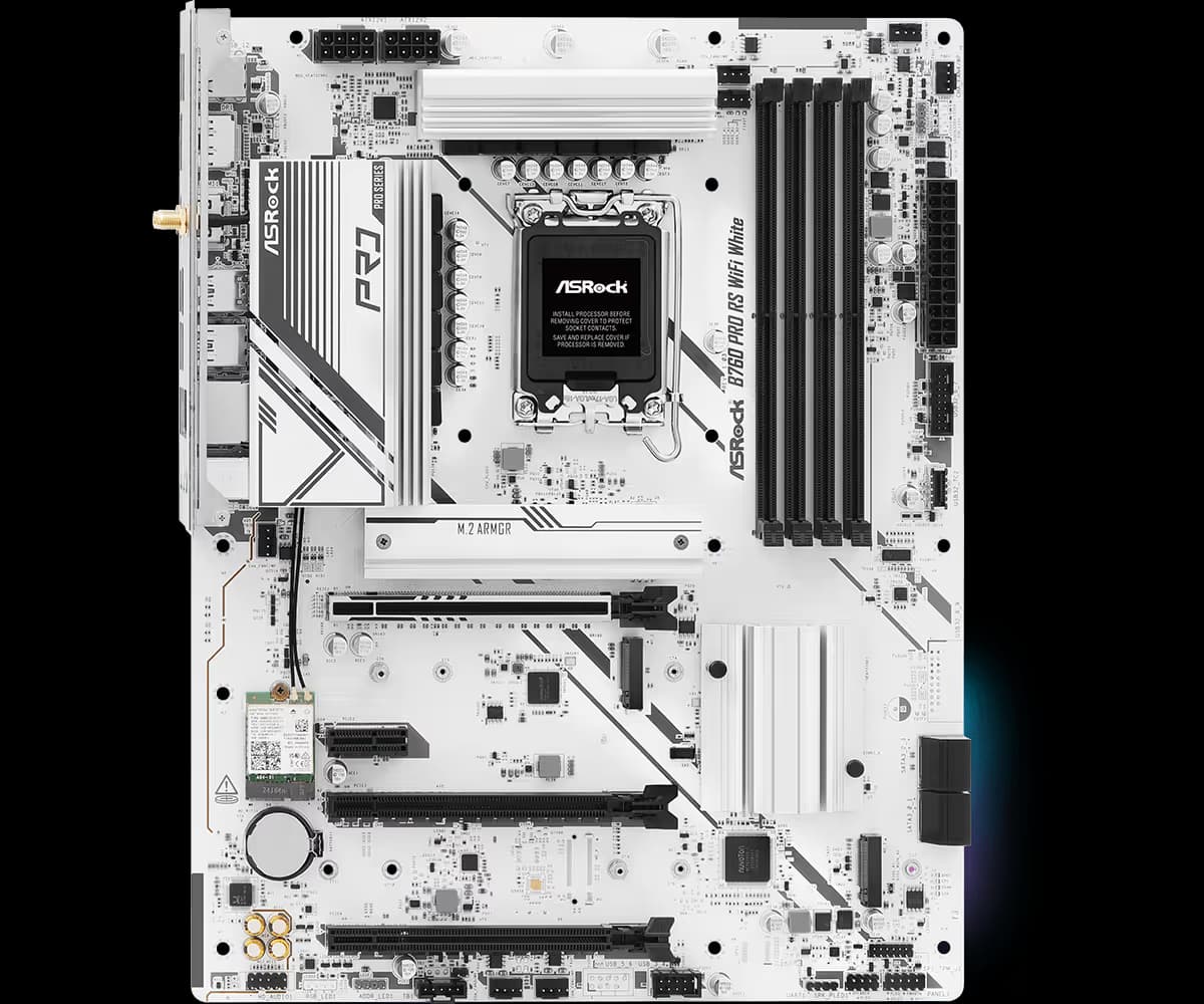 ASRock B760 Pro RS WiFi White LGA1700 DDR5 ATX image