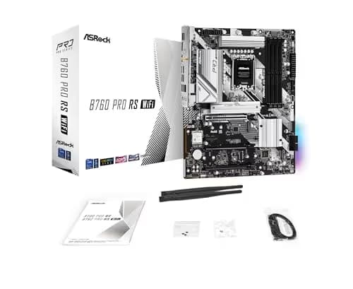 ASRock B760 Pro RS WiFi White LGA1700 DDR5 ATX image