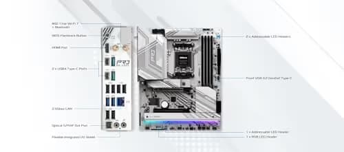 ASROCK X870 PRO RS WIFI AM5 DDR5 ATX image