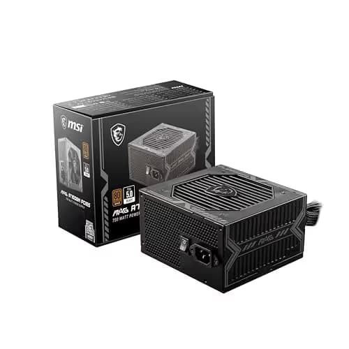 MSI MAG A750BN PCIE5 Black 750W Non-Modular 80+ Bronze Certified image