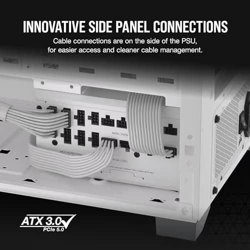 Corsair RM1200x SHIFT Side Interface 1200W Fully Modular 80+ Gold Certified image