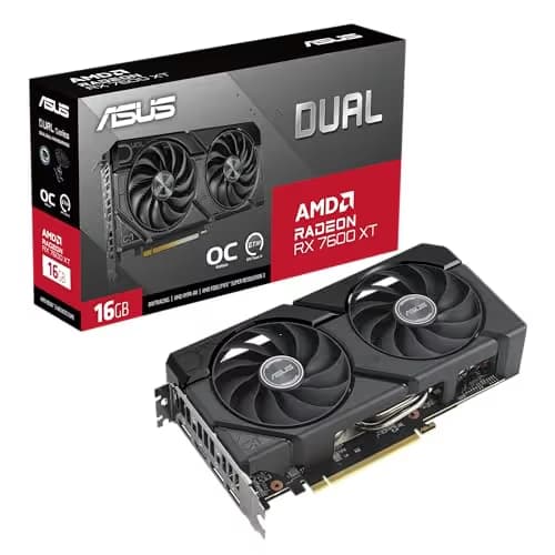 Asus DUAL OC Radeon RX 7600 XT 16GB GDDR6 Black image