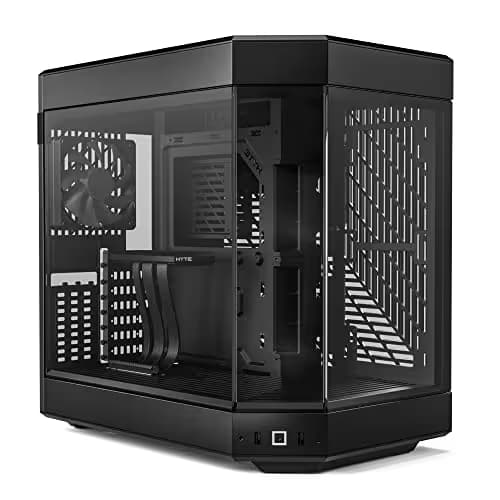 HYTE Y60 Modern Aesthetic Dual Chamber Panoramic Tempered Glass Mid-Tower ATX Computer Gaming Case with PCIe 4.0 Riser Cable Included main image