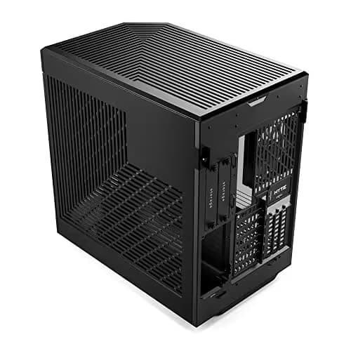 HYTE Y60 Modern Aesthetic Dual Chamber Panoramic Tempered Glass Mid-Tower ATX Computer Gaming Case with PCIe 4.0 Riser Cable Included image