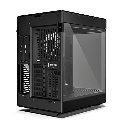 HYTE Y60 Modern Aesthetic Dual Chamber Panoramic Tempered Glass Mid-Tower ATX Computer Gaming Case with PCIe 4.0 Riser Cable Included image