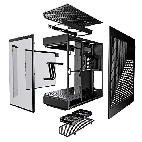 HYTE Y60 Modern Aesthetic Dual Chamber Panoramic Tempered Glass Mid-Tower ATX Computer Gaming Case with PCIe 4.0 Riser Cable Included image