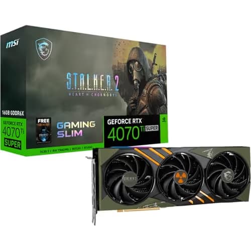 MSI GeForce RTX 4070 Ti SUPER SLIM STALKER 2 EDITION 16GB GDDR6X Green / Orange main image