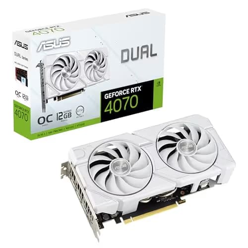 ASUS Dual GeForce RTX 4070 EVO White OC Edition 12GB GDDR6X main image