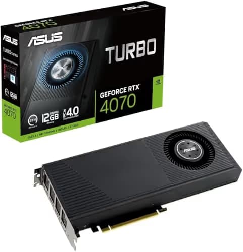 Asus GeForce RTX 4070 Turbo 12GB GDDR6X Black main image