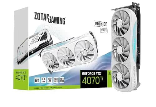 Zotac GAMING Trinity OC GeForce RTX 4070 Ti 12GB GDDR6X White image