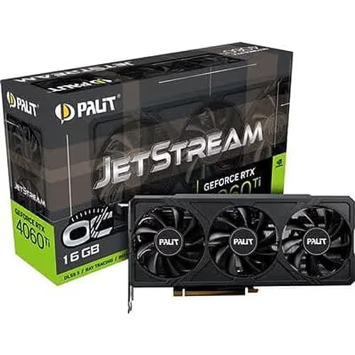 Palit JetStream OC GeForce RTX 4060 Ti 16GB GDDR6 Black main image