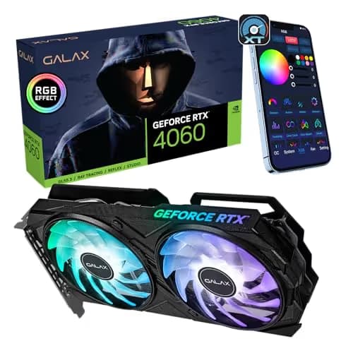 GALAX EX (1-Click OC) GeForce RTX 4060 8GB GDDR6 Black image