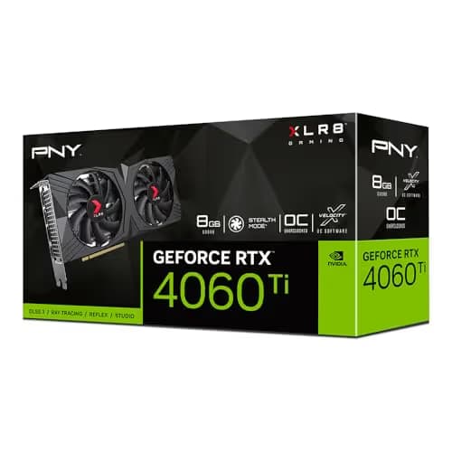 PNY VERTO OC GeForce RTX 4060 Ti 8GB GDDR6 Black image