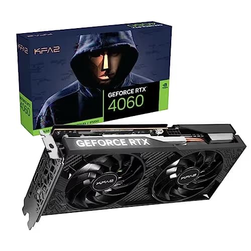 KFA2 1-Click OC 2X GeForce RTX 4060 8GB GDDR6 Black image