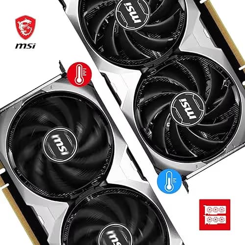 MSI VENTUS 3X E GeForce RTX 4070 Ti 12GB GDDR6X Silver / Black image