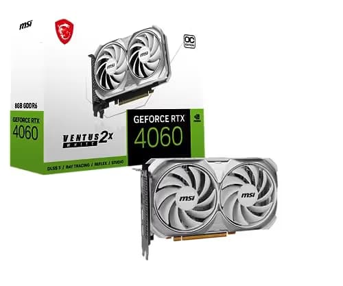 MSI GeForce RTX 4060 VENTUS 2X WHITE 8G OC GDDR6 image