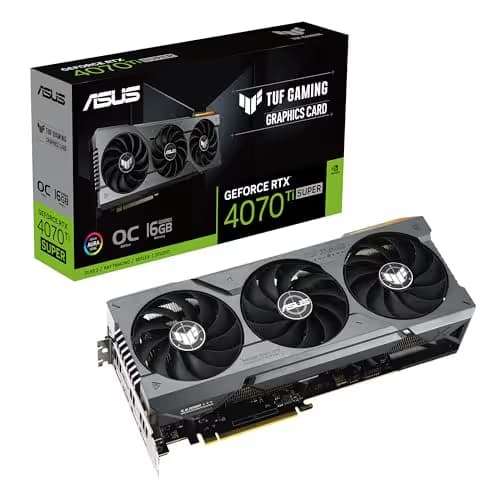 Asus GeForce RTX 4070 Ti SUPER TUF GAMING OC 16GB GDDR6X Black main image