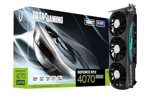 Zotac GeForce RTX 4070 SUPER Trinity Black Edition 12GB GDDR6X Black main image