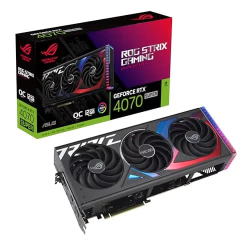 Asus ROG STRIX GAMING OC GeForce RTX 4070 SUPER 12GB GDDR6X Black image