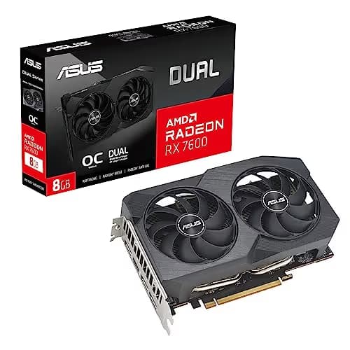 ASUS Dual Radeon RX 7600 V2 OC Edition 8GB GDDR6 image