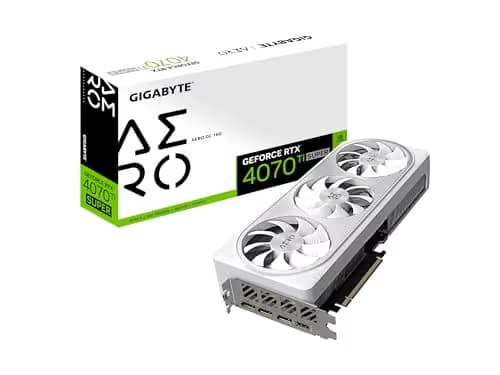 Gigabyte AERO OC GeForce RTX 4070 Ti SUPER 16GB GDDR6X White / Silver image