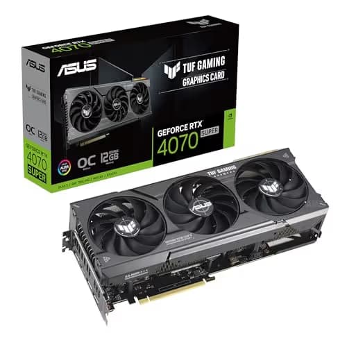 Asus TUF GAMING GeForce RTX 4070 SUPER 12GB GDDR6X Black image