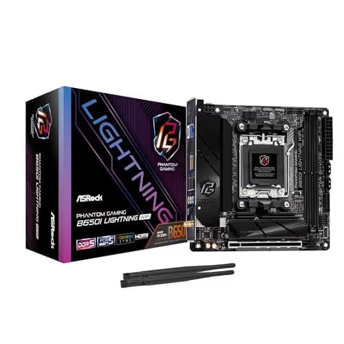 ASROCK PHANTOM GAMING B650I LIGHTNING WIFI AM5 DDR5 MINI ITX main image
