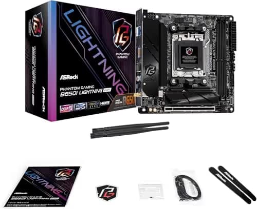 ASROCK PHANTOM GAMING B650I LIGHTNING WIFI AM5 DDR5 MINI ITX image