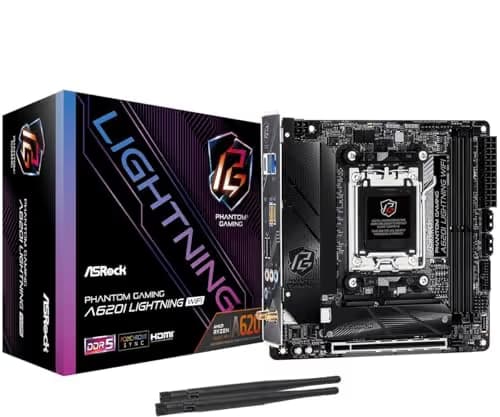 ASROCK A620I PHANTOM GAMING LIGHTNING WIFI AM5 DDR5 MINI-ITX main image