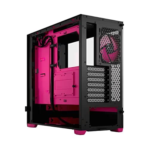 Fractal Design Pop Air ATX Mid Tower Pink / Black Tempered Glass Side Panel image
