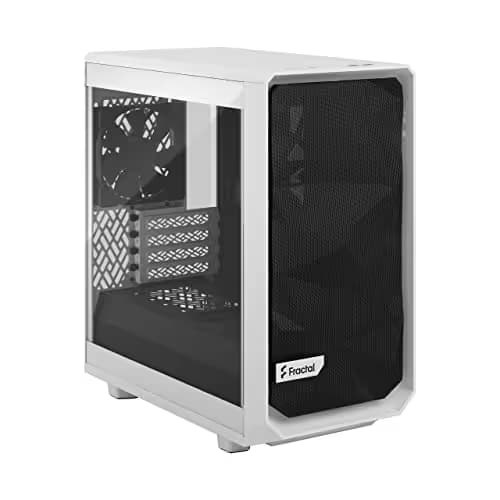 Fractal Design Meshify 2 Mini MicroATX Mid Tower White/Black Tempered Glass Side Panel image