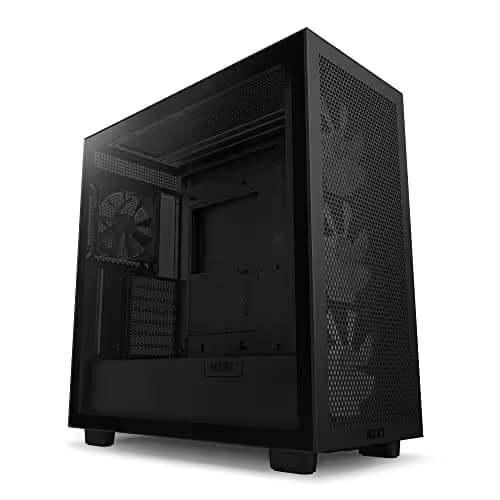 NZXT H7 Flow RGB (2023) ATX Mid Tower Black Tempered Glass Side Panel image