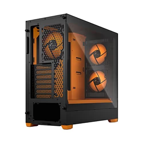 Fractal Design Pop Air ATX Mid Tower Orange / Black Tempered Glass Side Panel image