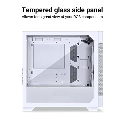 Lian Li LANCOOL 205M Micro ATX Mini Tower White Tempered Glass MESH image