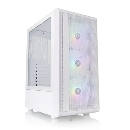 Thermaltake S200 ATX Mid Tower White Tempered Glass Side Panel ARGB main image