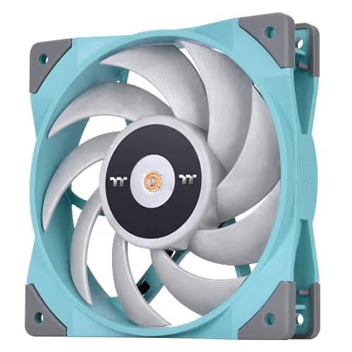 Thermaltake TOUGHFAN 120mm Turquoise PWM 58.35 CFM image