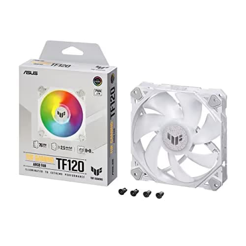 Asus TUF GAMING TF120 120mm ARGB PWM 76 CFM White main image