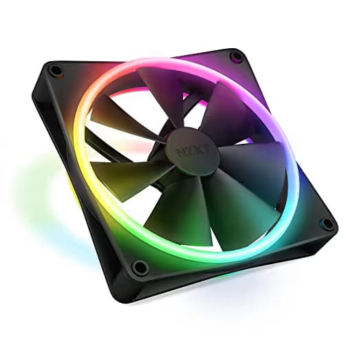 NZXT F140 RGB DUO 140mm Black RGB DUO PWM Addressable RGB 84.75 CFM 1-Pack image
