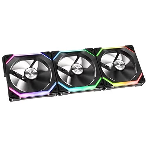 Lian Li UNI SL120 120mm Black RGB PWM 3-Pack image