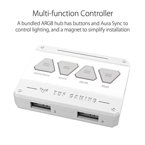 Asus TUF GAMING TF120 ARGB 120mm White ARGB PWM 76 CFM 3-Pack image