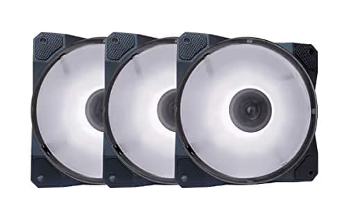 Apevia Cosmos 120mm White LED Ultra Silent Anti-Vibration Rubber Pads 3-Pack main image